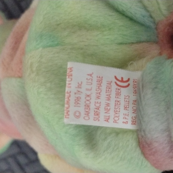 NWT RETIRED PEACE TYE-DYED Beanie baby - Picture 5 of 8